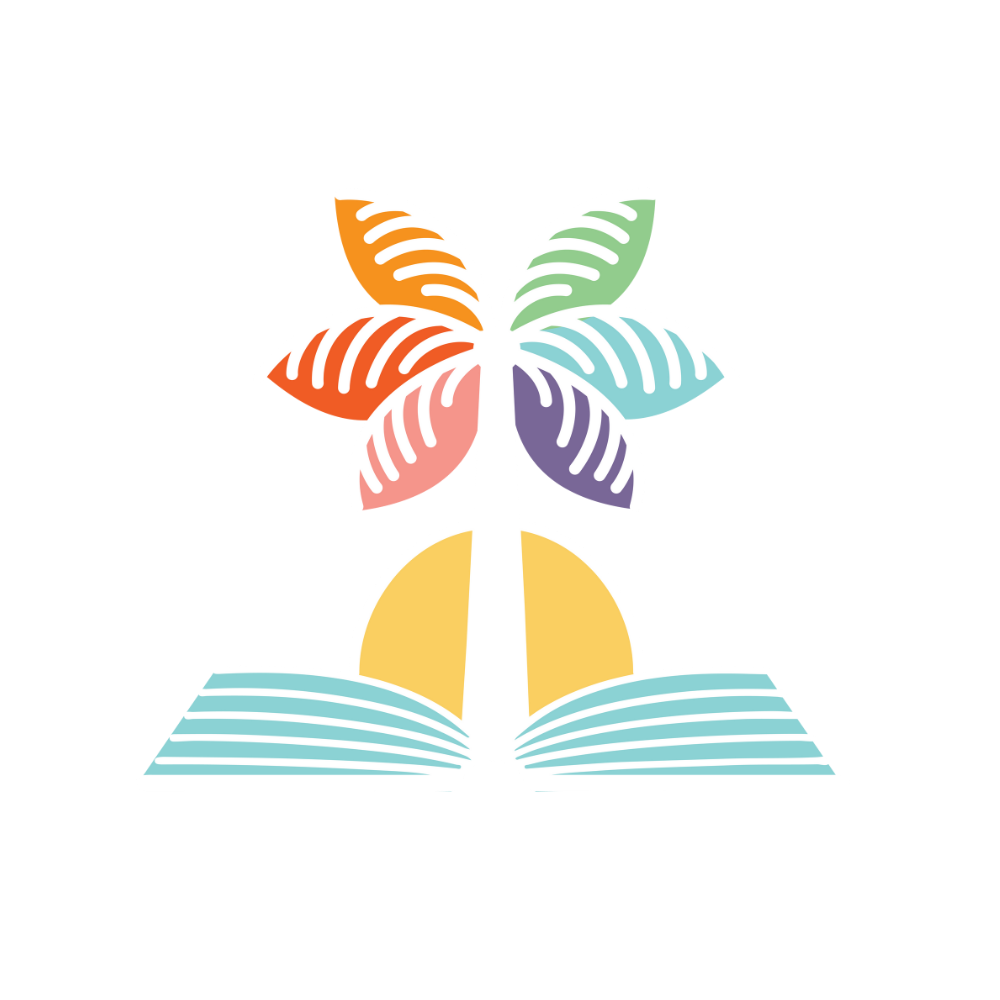 Palm Grove Montessori Academy white logo