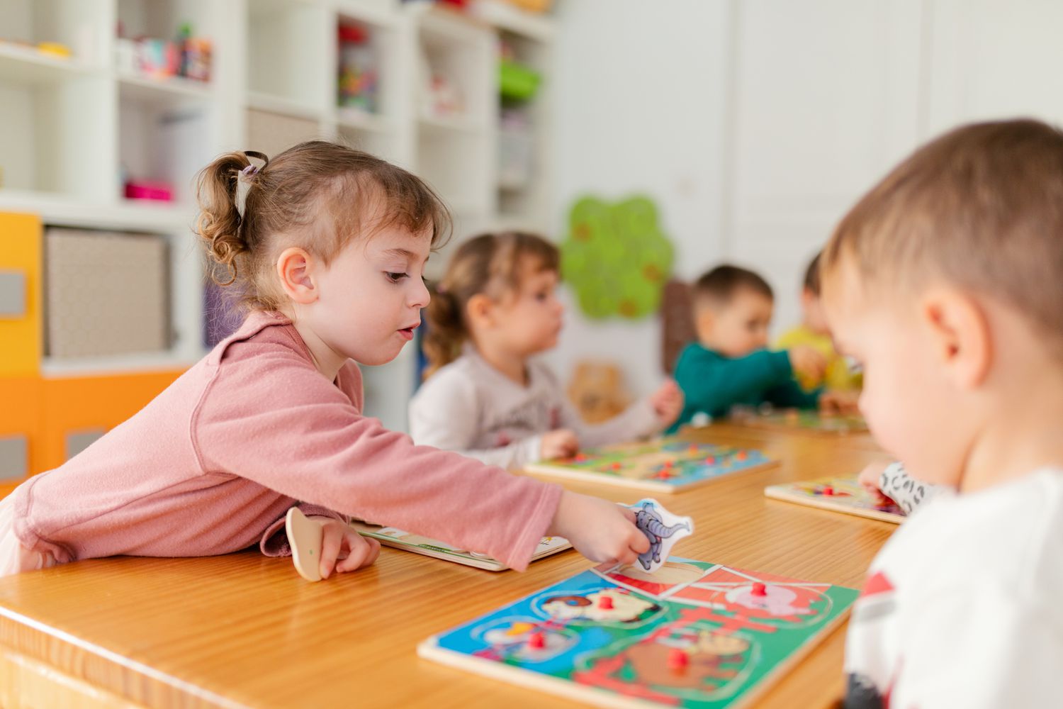 Primary Montessori classroom learning activity in Plano TX