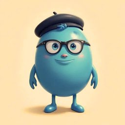 Blue Nova character representing honesty and knowledge at Palm Grove Montessori