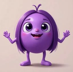 Purple Dreamer character representing creativity and imagination at Palm Grove Montessori