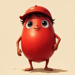Red Blaze character representing courage at Palm Grove Montessori